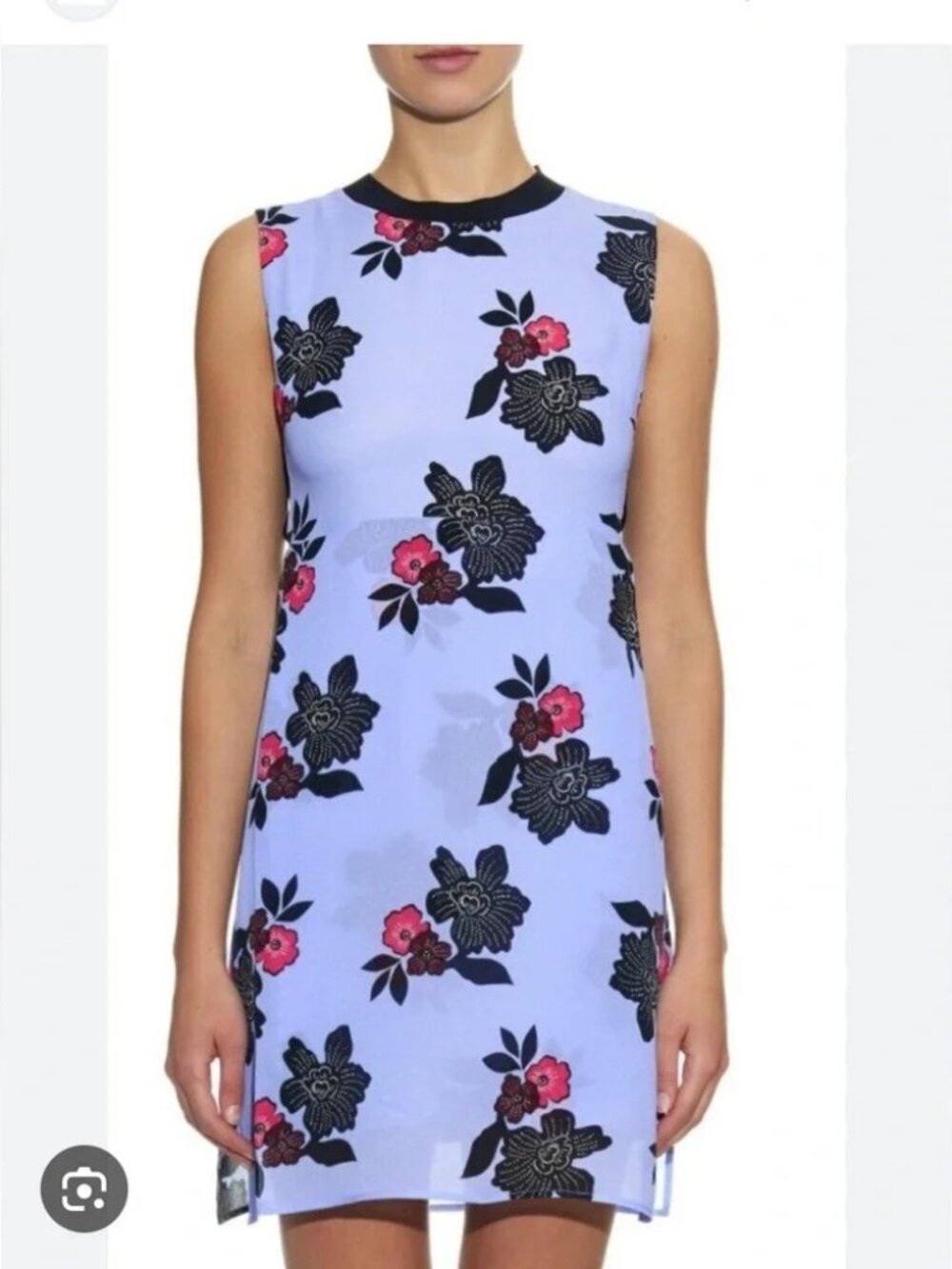 A.L.C. Harvey Floral Silk Shift Mini Dress